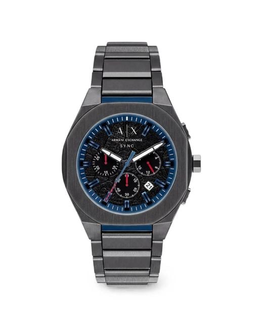 ARMANI EXCHANGE Blue Sync 44Mm Watch for men