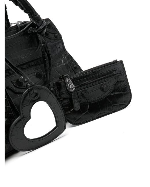 Balenciaga Black Le Cagole Leather Tote Bag