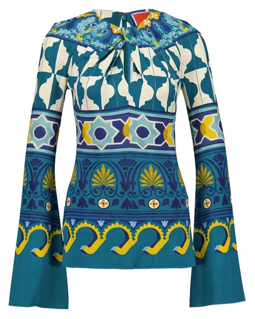 LaDoubleJ Blue Superflare Blouse