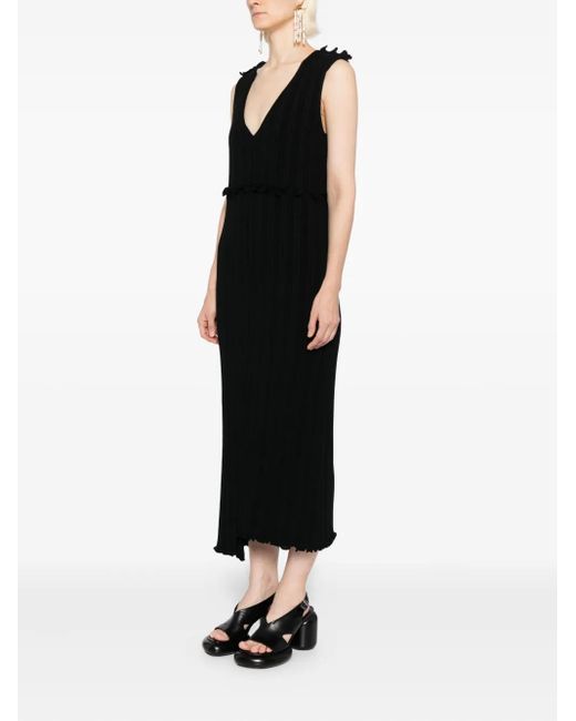 Jil Sander Black Cotton Dress