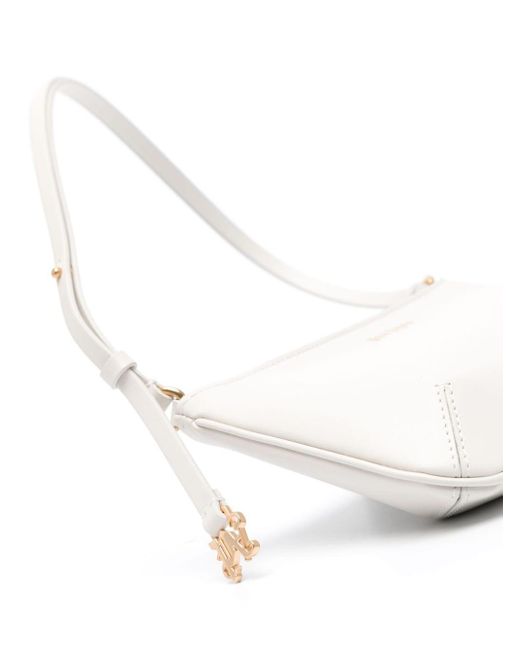 Palm Angels White Giorgina Leather Shoulder Bag
