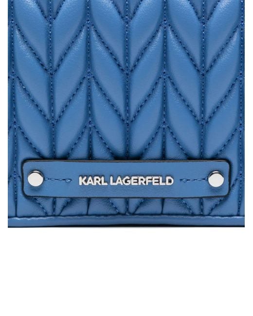 Karl Lagerfeld Blue Gesteppte Umhängetasche