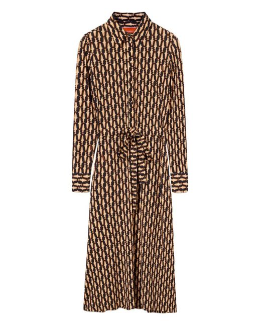 LaDoubleJ Natural Perry Street Belted Shirt Dress