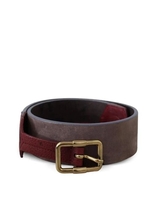 Gianfranco Ferré Brown Logo-Buckle Wide Belt