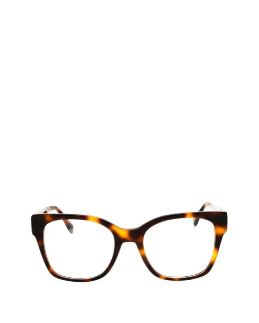 Tommy Hilfiger Black Tortoiseshell-Effect Rectangle-Frame Glasses