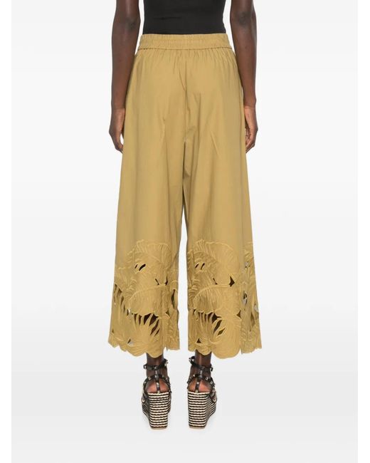 Zimmermann Yellow Mahon Cotton Trousers