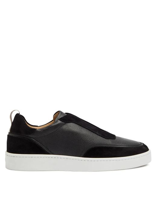 Aurélien Black Suede Panel Sneakers for men