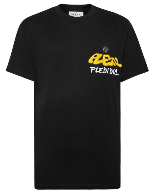 Philipp Plein Bombing Graffiti T-Shirt in Black für Herren