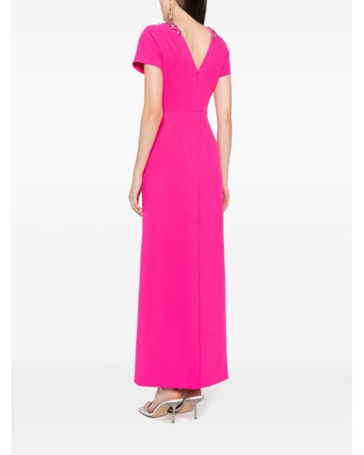 Sachin & Babi Pink Shiloh Crystal-embellished Dress