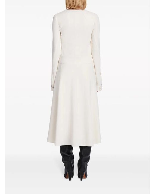 Proenza Schouler White Joanne Panelled Crepe Maxi Dress