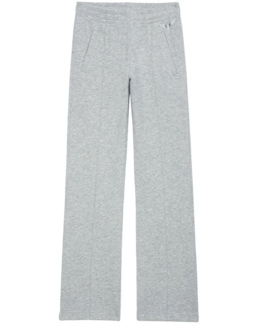 Zadig & Voltaire Gray Strass-Detail Track Pants