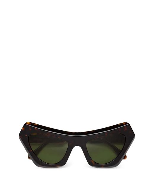 Marni Black Geometric Sunglasses