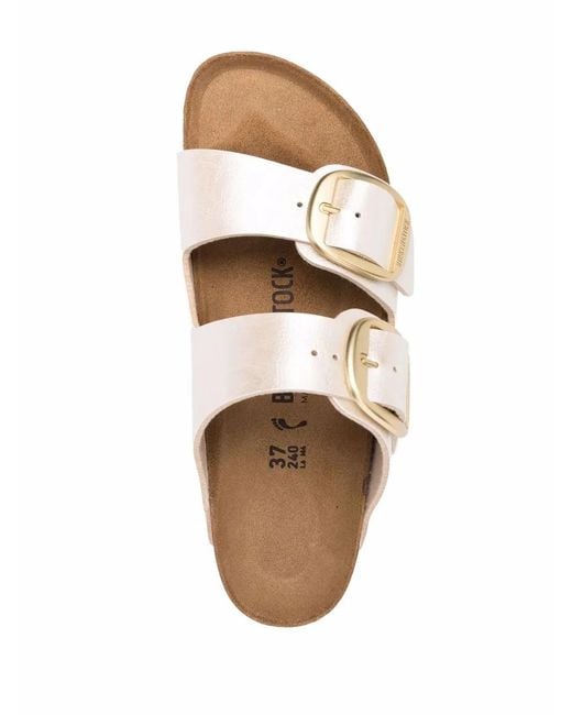Birkenstock White Arizona Big Buckle Gracef. Pearl, Birko Flor