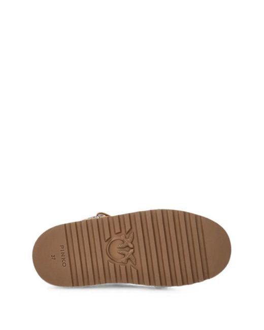 Stivaletti Stringati di Pinko in Brown