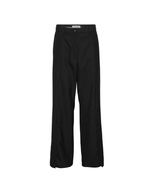 Henrik Vibskov Black Ravioli Slit Tailored Trousers