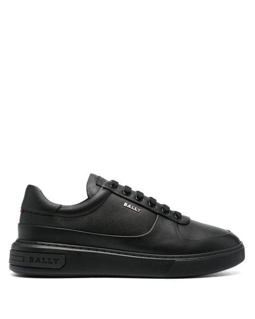 Bally Manny Leather Low-top Sneakers in Black for Men | Lyst Australia