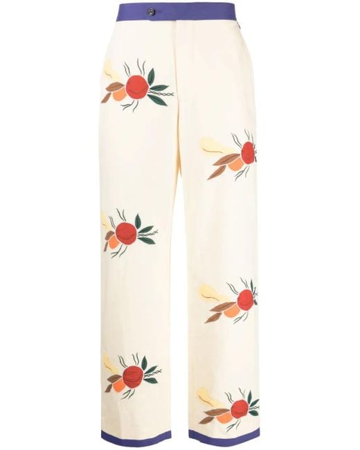 Bode Broek Met Patchdetail in het White voor heren