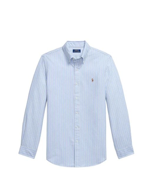 Polo Ralph Lauren Blue Striped Button-Down Shirt for men