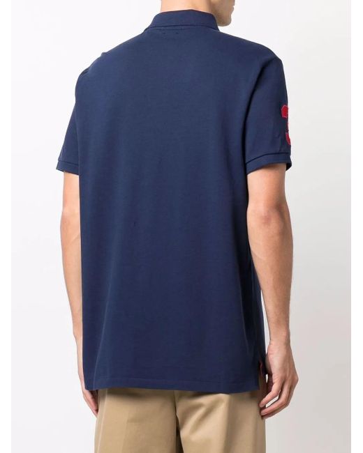 Polo Ralph Lauren Blue Polo Pony-Motif Cotton Polo Shirt for men