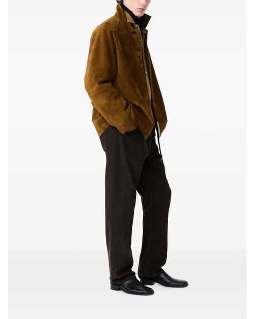 Studio Nicholson Brown Bowe Suede Jacket