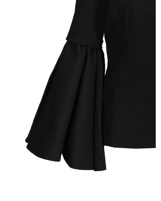 Jacquemus Black Blazer With Flared Sleeves
