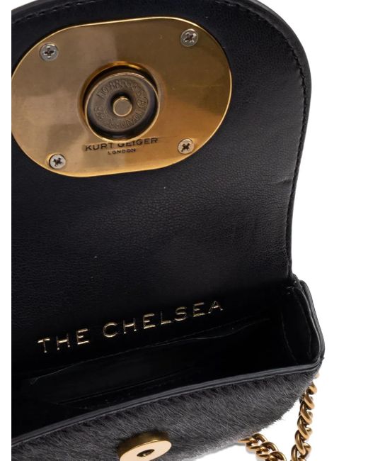 Borsa A Tracolla Chelsea Micro Con Cristalli di Kurt Geiger in Black
