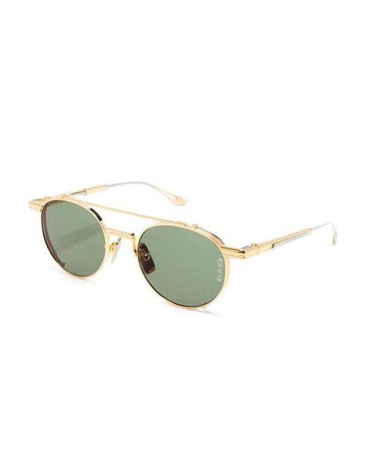 Dita Eyewear Green Pilot-Frame Sunglasses