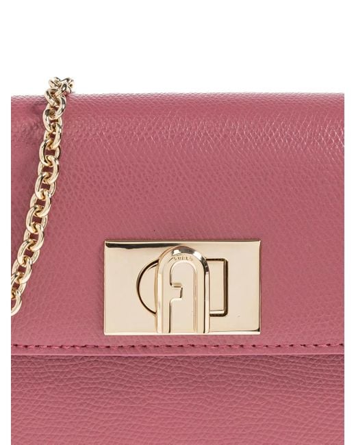 Furla Pink Mini 1927 Umhängetasche mit Kettenriemen