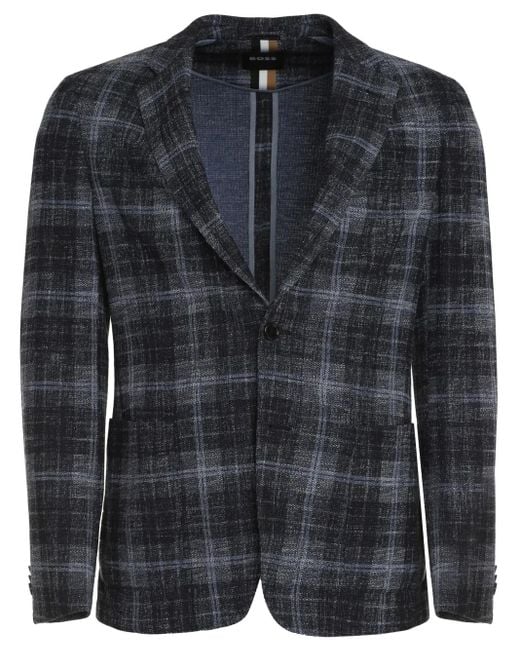 Boss Black Checked Blazer for men