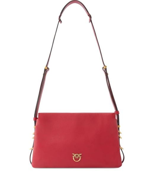 Borsa A Tracolla Con Placca Love Birds di Pinko in Red