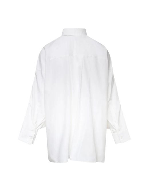 Enfold White Chemise À Poche Poitrine