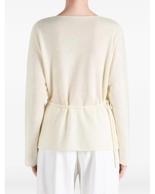 TAIGA TAKAHASHI White Samue Wrap-Style Cardigan