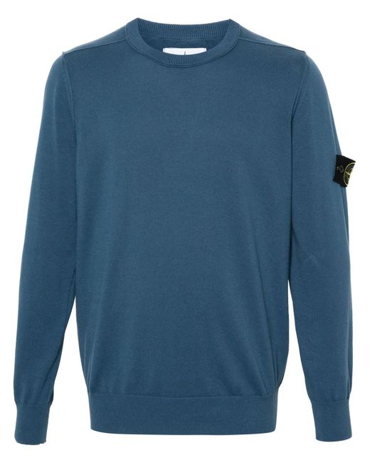 Stone Island メンズ ブルー 540b2 リブセーター 【公式通販】