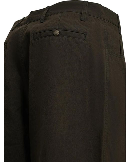 Comme des Garçons Black Pleated Straight-Leg Trousers for men