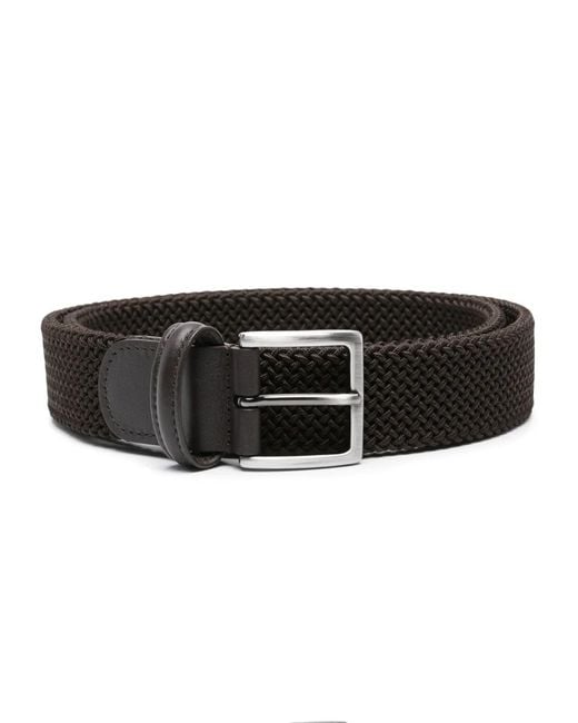 Andersons Elastischer Gürtel Mit Webmuster in Black für Herren