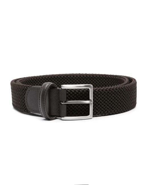 Andersons Black Elastic Woven Belt for men