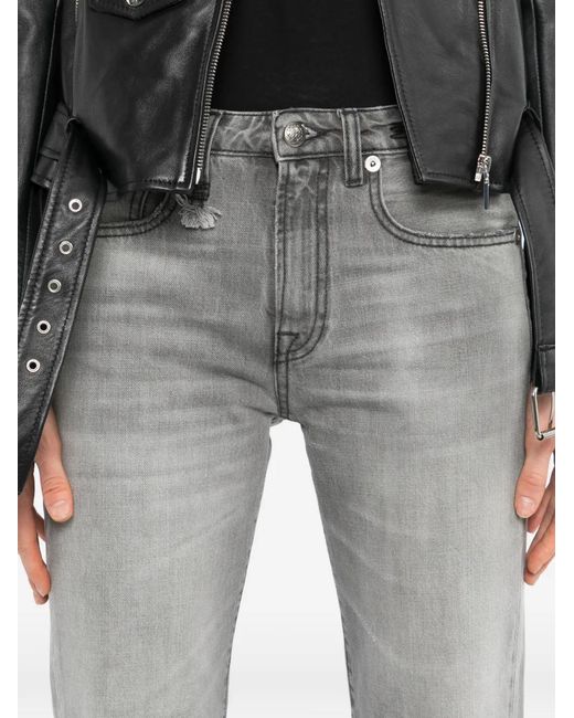 R13 Gray Jean À Effet Délavé