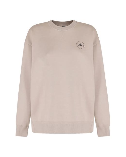 Adidas By Stella McCartney Natural X Stella Mccartney Loose Cotton Sweatshirt