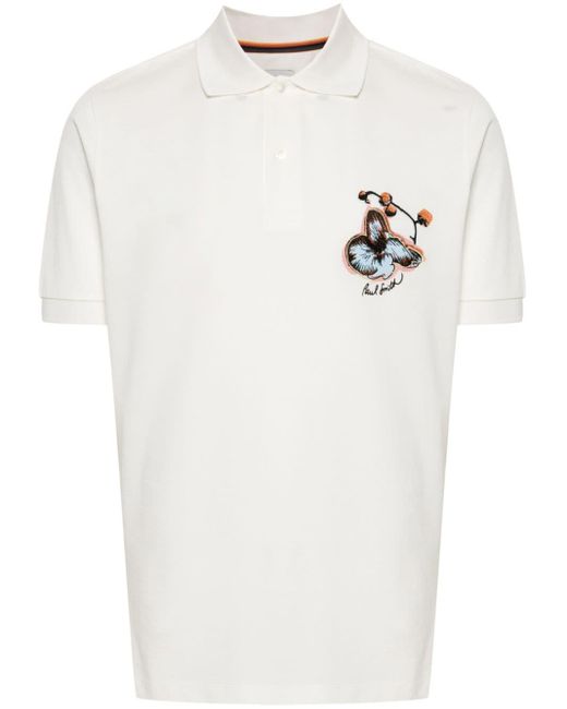 Paul Smith Poloshirt mit Logo-Stickerei in White für Herren