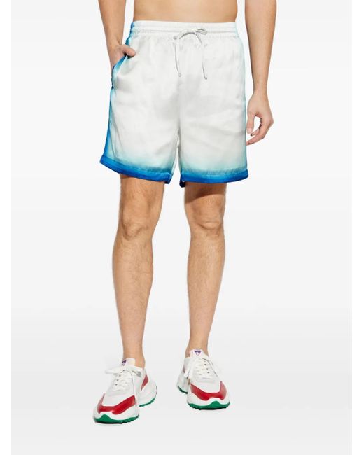 Casablanca Blue Drawstring Shorts for men