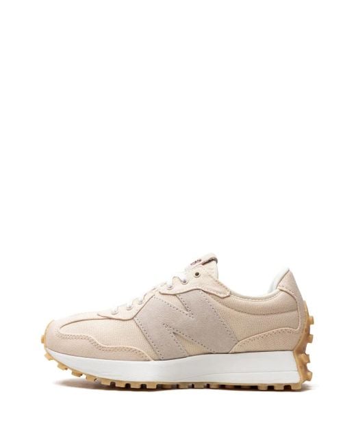 New Balance White 327 "Macadamia Nut" Sneakers