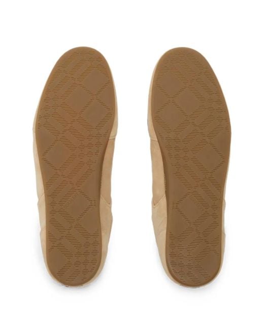 Burberry Brown Suede Knight Runner Sneakers for men