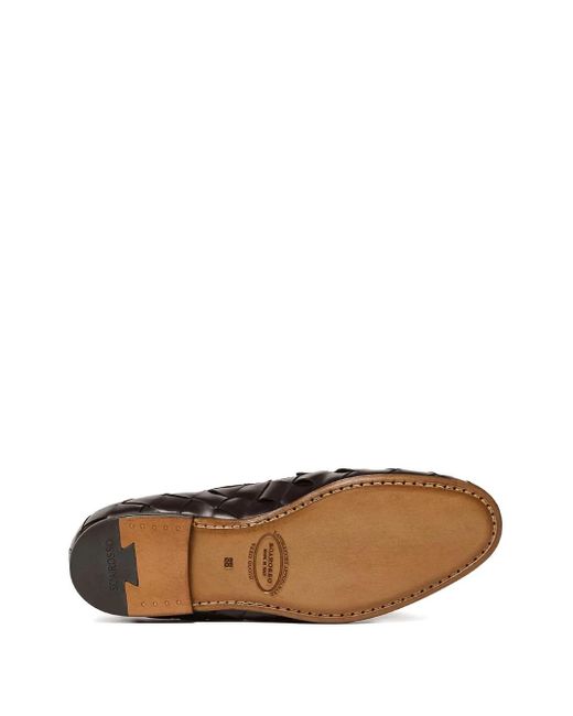 Scarosso Brown Valeria Woven Loafers