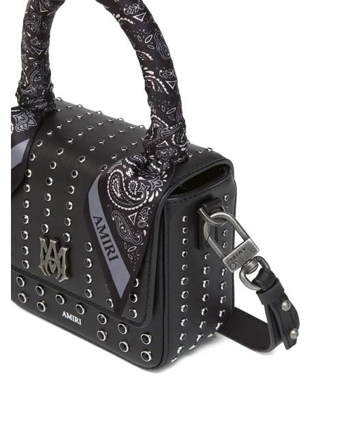 Amiri Black Studded Nano Stud Bag
