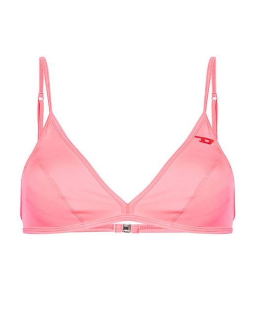 DIESEL Pink Marisol Triangle Bikini Top