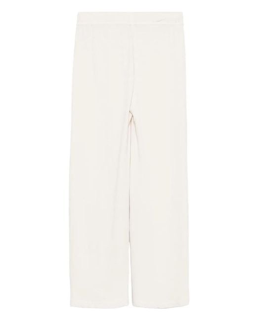 James Perse White Drawstring-Waist Pants