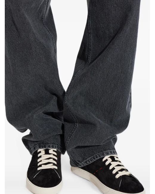 Kiton Black Suede Sneakers for men