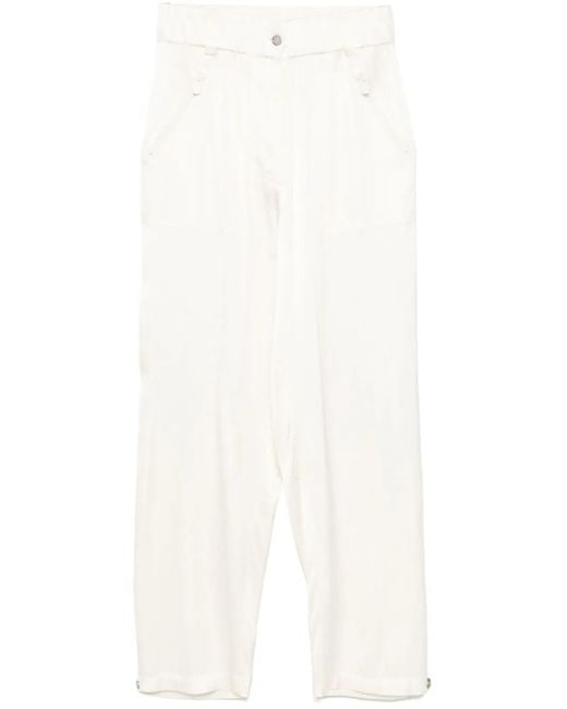 Pinko サテンパンツ White