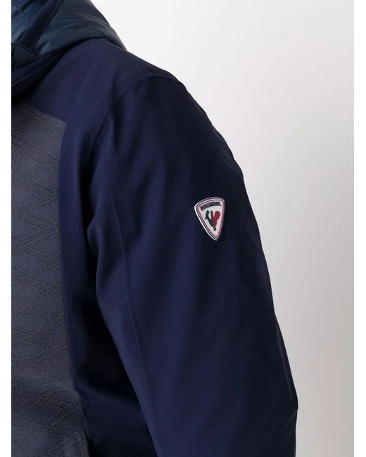 Rossignol Blue Panelled Padded Jacket for men