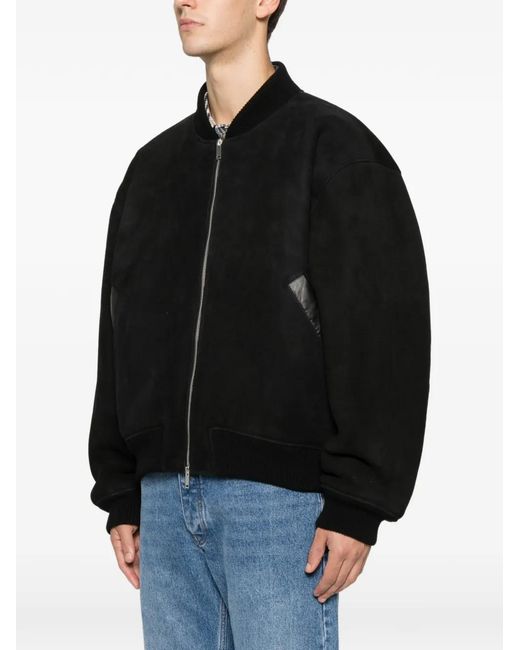 Studio Nicholson Black X Aaron Levine Berkeley Bomber Jacket for men